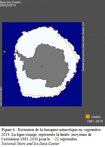 Extension de la banquise antarctique en 2014