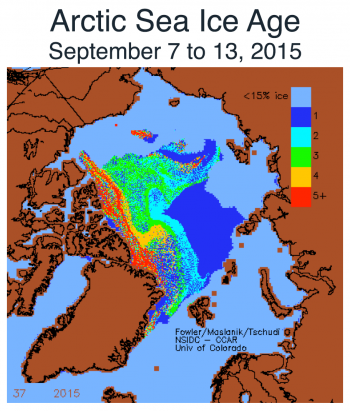 Age de la glace en Arctique