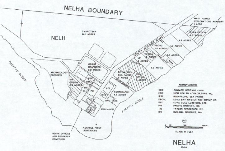 Figure 2. Map of NELH Area of NELHA
