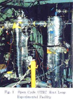 Fig. 1 Open Cycle OTEC Heat Loop Experimental Facility